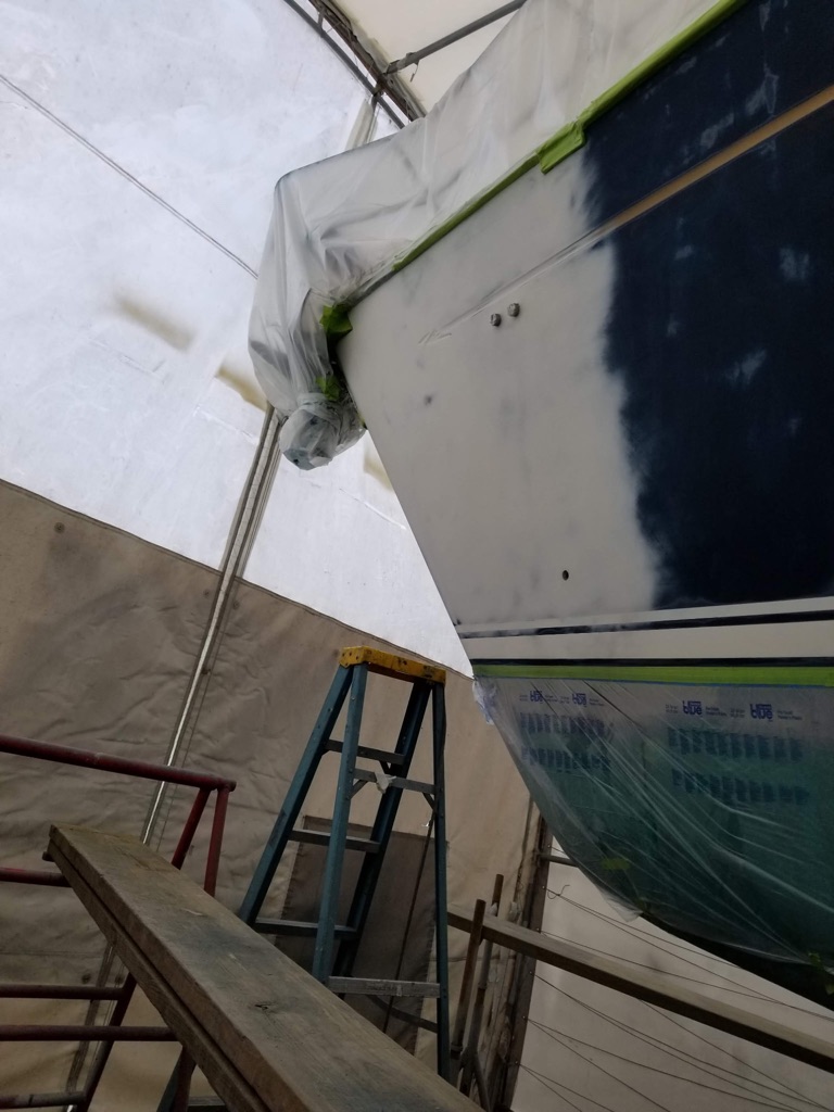 Professional fiberglass masking and protection