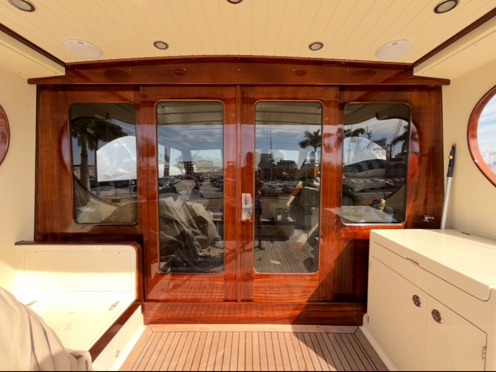 Custom teak woodworking and interior joinery