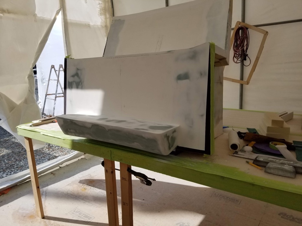 Fiberglass panel refinishing